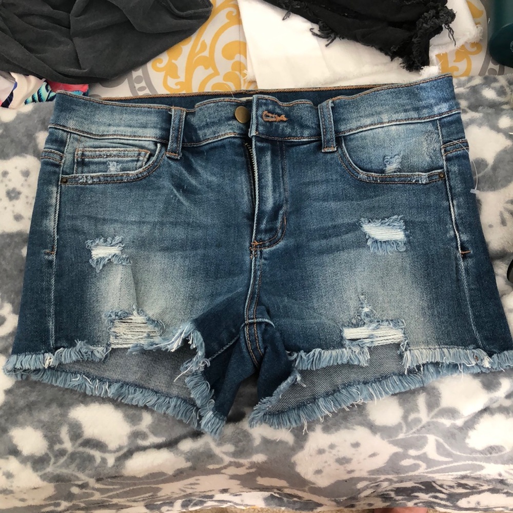 Dark Blue washed shorts